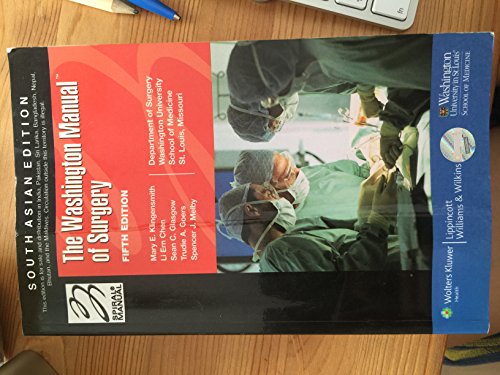 Imagen de archivo de Washington Manual Of Surgery - International Edition, 5E a la venta por Basi6 International