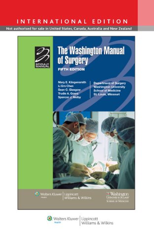 Stock image for Washington Manual Of Surgery - International Edition, 5E for sale by Basi6 International