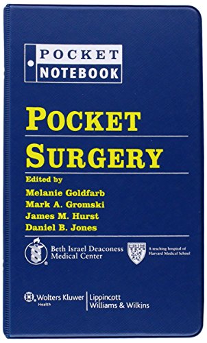 Stock image for Pocket Surgery: The Beth Israel Deaconess Medical Center Handbook of Surgery (Pocket Notebook) for sale by BooksRun