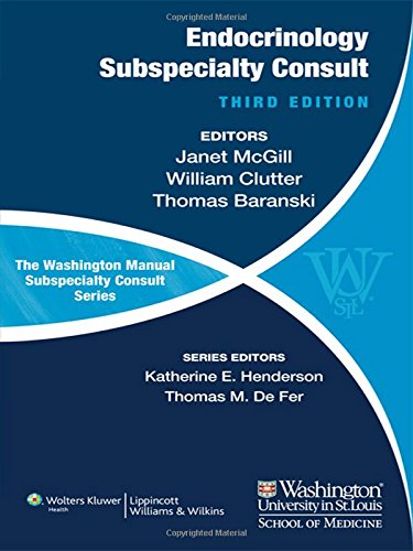 Stock image for Endocrinology Subspecialty Consult : The Washington Manual of Endocrinology Subspecialty Consult Series for sale by Better World Books