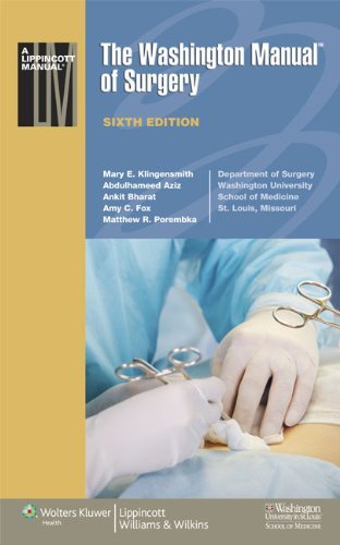 Imagen de archivo de Washington Manual of Surgery a la venta por Better World Books