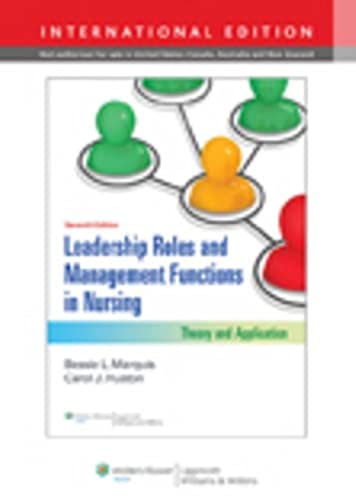 Beispielbild fr Leadership Roles and Management Functions in Nursing : Theory and Application zum Verkauf von Better World Books Ltd