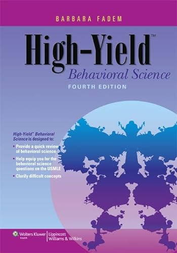 Imagen de archivo de High-Yield Behavioral Science a la venta por TextbookRush
