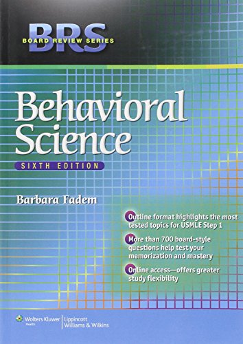 Stock image for BRS Behavioral Science (Board Review Series) for sale by SecondSale