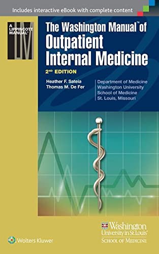 Imagen de archivo de The Washington Manual of Outpatient Internal Medicine a la venta por ZBK Books