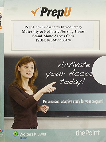 Stock image for PrepU for Klossner's Introductory Maternity & Pediatric Nursing Klossner MSN RNC, N. Jayne for sale by Broad Street Books