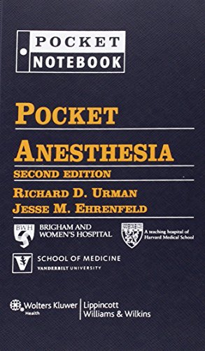 Stock image for Pocket Anesthesia (Pocket Notebook) for sale by GoldenWavesOfBooks