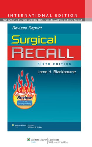 Beispielbild fr Surgical Recall (Recall Series) zum Verkauf von AwesomeBooks