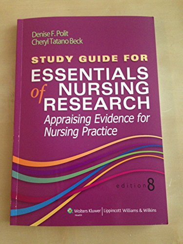 Beispielbild fr Study Guide for Essentials of Nursing Research zum Verkauf von Anybook.com