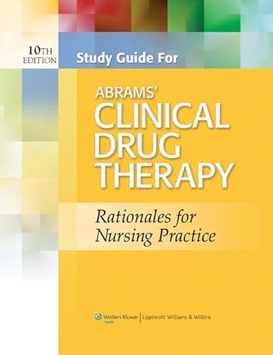 Imagen de archivo de Abrams' Clinical Drug Therapy: Rationales for Nursing Practice a la venta por Jenson Books Inc