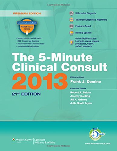 Stock image for The 5-Minute Clinical Consult 2013 for sale by Jenson Books Inc