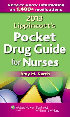 Imagen de archivo de Lippincott's Pocket Drug Guide for Nurses 2013 a la venta por BooksRun