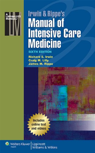 Beispielbild fr Irwin & Rippe's Manual of Intensive Care Medicine zum Verkauf von Monster Bookshop