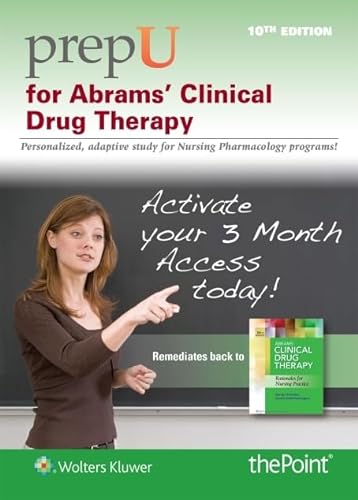 Stock image for PrepU for Abrams' Clinical Drug Therapy for sale by Textbooks_Source