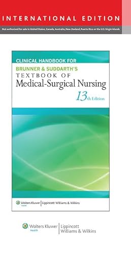 Stock image for B Amp S Textbk Med Surg 13ek Int ed (International Edition) for sale by Learnearly Books
