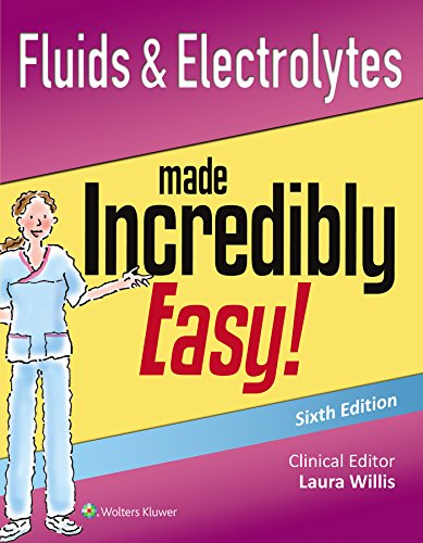 Beispielbild fr Fluids and Electrolytes Made Incredibly Easy! zum Verkauf von Better World Books