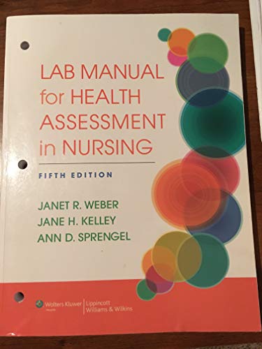 Beispielbild fr Lab Manual for Health Assessment in Nursing zum Verkauf von BooksRun