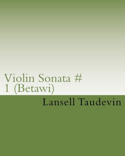 Stock image for Violin Sonata # 1 (Betawi) for sale by Revaluation Books