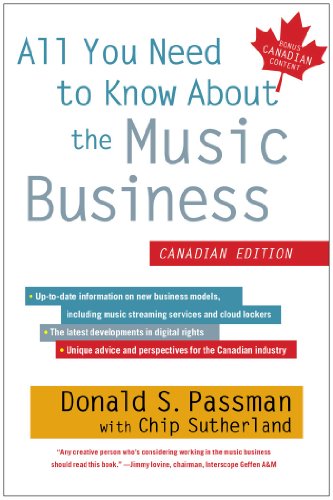 Beispielbild fr All You Need to Know About the Music Business: Canadian Edition zum Verkauf von HPB Inc.