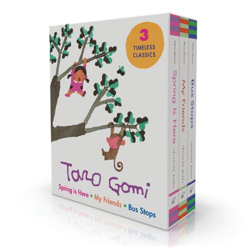 Imagen de archivo de Taro Gomi Board Book Boxed Set (Spring is Here, My Friends, Bus Stops) a la venta por Read Books
