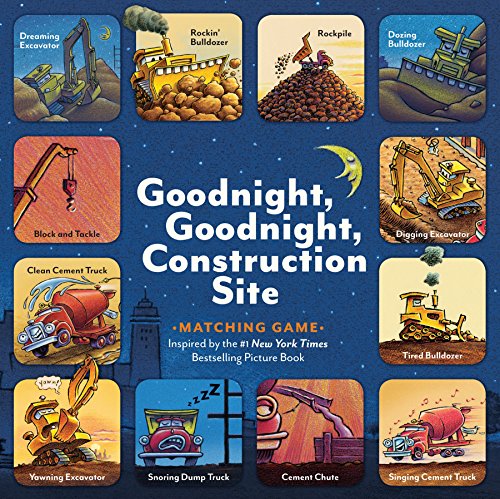 Goodnight, Goodnight, Construction Site Matching Game (Matching Games for 2-4 Year Olds, Matching...