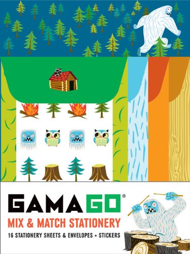 9781452111551: Gamago Mix & Match Stationery: 16 Stationery Sheets & Envelopes + Stickers