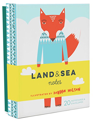 Stock image for Land Sea Notes (Blank Interior Greeting Cards, Donna Wilson Art Stationery Gift Set) for sale by Ebooksweb