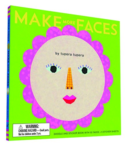 Stock image for Make More Faces: Doodle and Sticker Book with 52 Faces + 6 Sticker Sheets for sale by PlumCircle