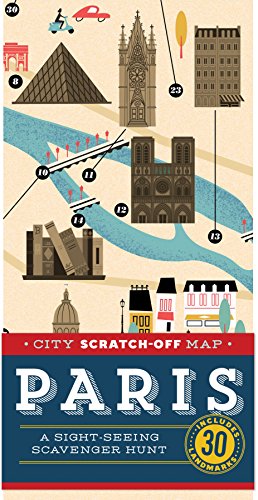 Beispielbild fr City Scratch-off Map: Paris: A Sight-Seeing Scavenger Hunt zum Verkauf von Books From California