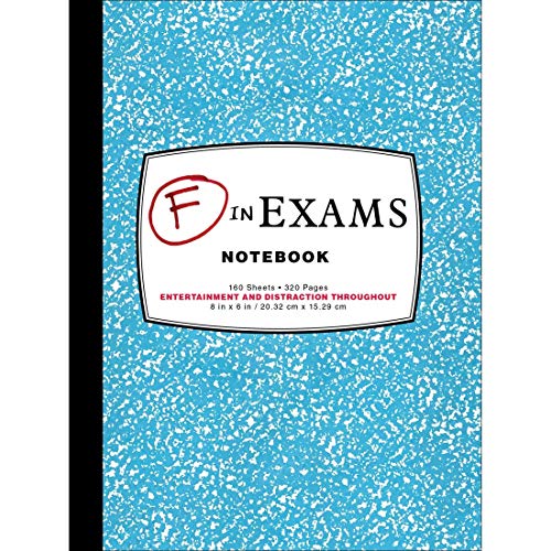 Imagen de archivo de F in Exams Notebook a la venta por Books From California