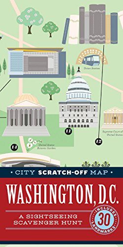 9781452149974: City Scratch-Off Map: Washington, D.C.: A Sightseeing Scavenger Hunt (City Scratch Off Maps)