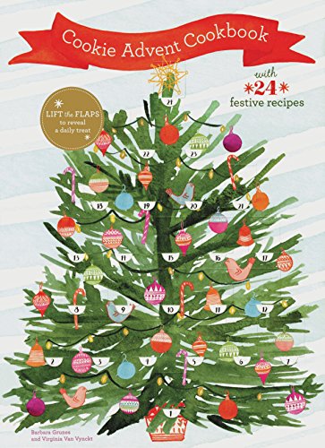 9781452155661: Cookie Advent Cookbook: With 24 festive recipes