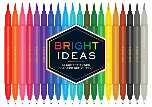 Bright Ideas: 20 Double-Ended Colored Brush Pens: (Dual Brush Pens, Brush Pens for Lettering, Brush Pens with Dual Tips)