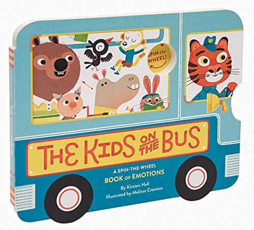 Beispielbild fr The Kids on the Bus: A Spin-the-Wheel Book of Emotions (School Bus book, Interactive Board Book for Toddlers, Wheels on the Bus) zum Verkauf von Bookoutlet1