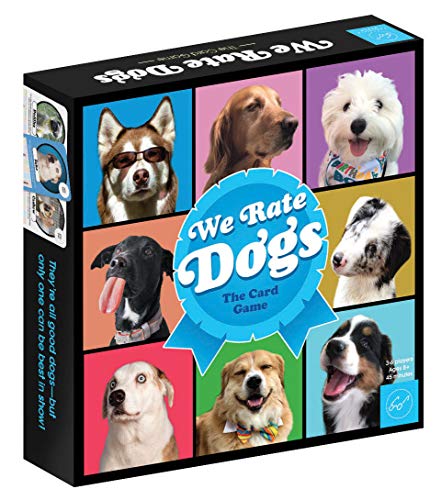 Beispielbild fr We Rate Dogs! The Card Game - For 3-6 Players, Ages 8+ - Fast-Paced Card Game Where Good Dogs Compete to be the Very Best - Based on Wildly Popular @WeRateDogs Twitter Account zum Verkauf von Russell Books