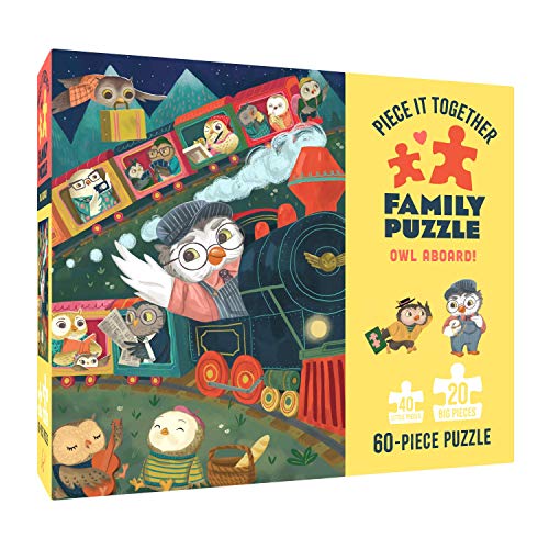 9781452174655: Puzzle - Piece It Together: Owl Aboard!: Family Puzzle