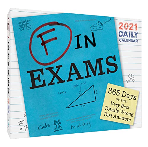 F In Exams 21 Daily Calendar Calendar By Richard Benson New Calendar Book Depository International F In Exams 21 Daily Calendar Calendar By Richard Benson New Calendar Book Depository International