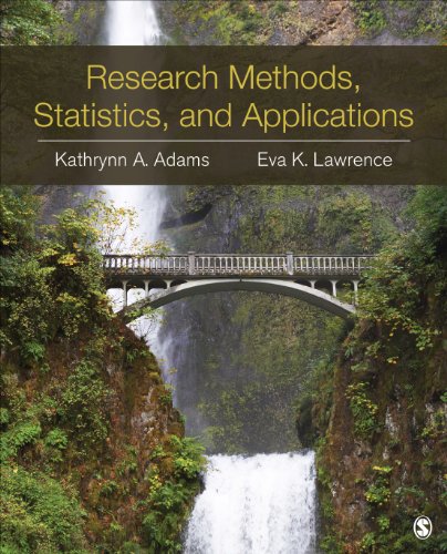 Stock image for Research Methods, Statistics, and Applications for sale by BookHolders
