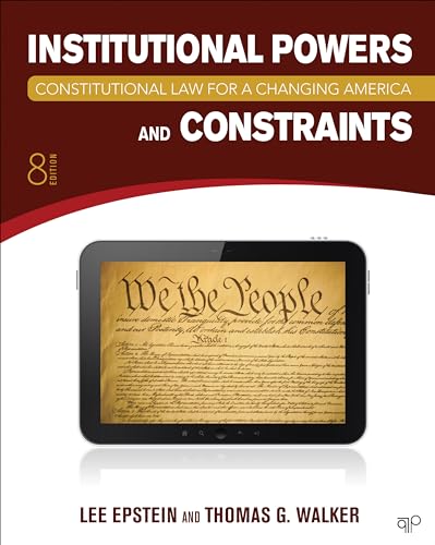 Stock image for Constitutional Law for a Changing America : Institutional Powers and Constraints for sale by Better World Books