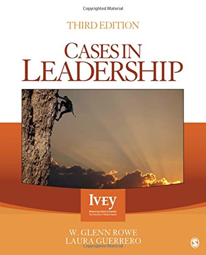 Imagen de archivo de Cases in Leadership (Ivey Casebook Series) a la venta por Goodwill of Colorado