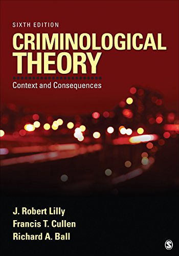 Beispielbild fr Criminological Theory: Context and Consequences zum Verkauf von Goodwill of Colorado