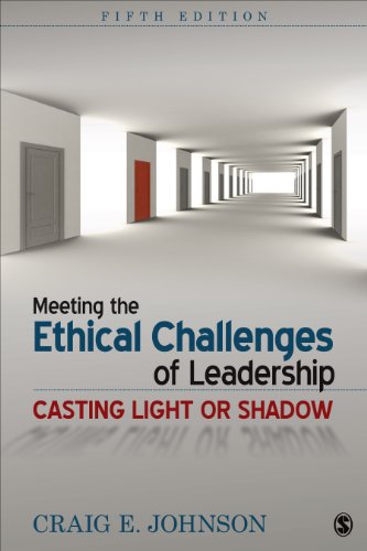 Imagen de archivo de Meeting the Ethical Challenges of Leadership : Casting Light or Shadow a la venta por Better World Books