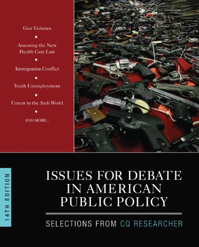 Imagen de archivo de Issues for Debate in American Public Policy : Selections from CQ Researcher a la venta por Better World Books