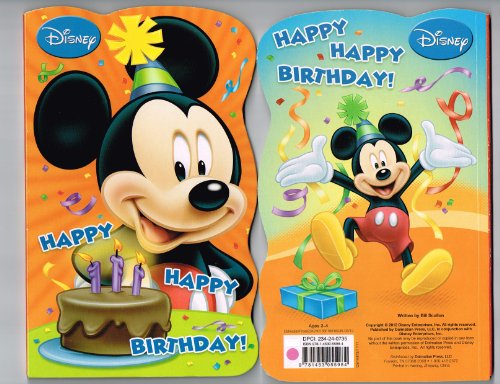 9781453055984: Mickey Mouse "Happy Happy Birthday!" Board Book