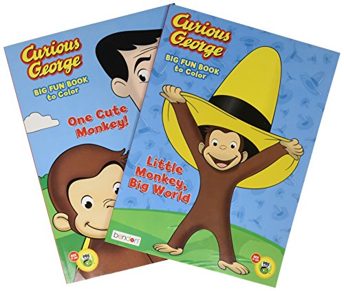 9781453057322: Curious George Big Fun Book to Color (Art Cover Varies)