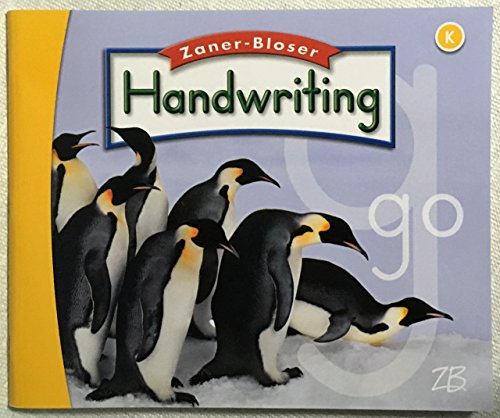 Stock image for Zaner-Bloser Handwriting K, 2016 for sale by Jenson Books Inc