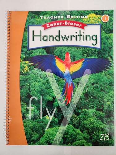 Imagen de archivo de Zaner-Bloser Handwriting, Grade 1: Teacher Edition (2016 Copyright) a la venta por ~Bookworksonline~