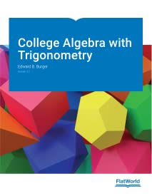 Stock image for College Algebra with Trigonometry v3.2 for sale by Campus Bookstore