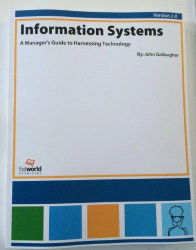 Imagen de archivo de Information Systems A Manager&#39;s Guide to Harnessing Technology a la venta por Wrigley Books