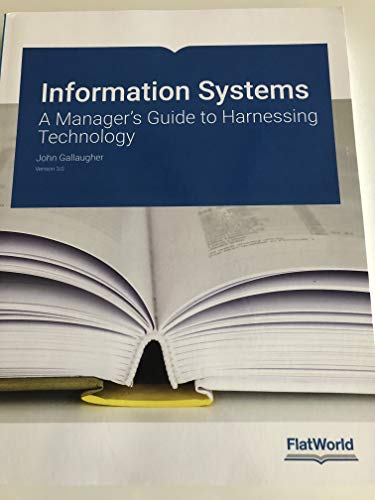 Stock image for Information Systems A Manager&#39;s Guide to Harnessing Technology for sale by Wrigley Books
